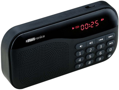 Portronics Plugs POR 141/Plugs Portable Sound system with FM 2.5 W Portable Mobile/Tablet Speaker