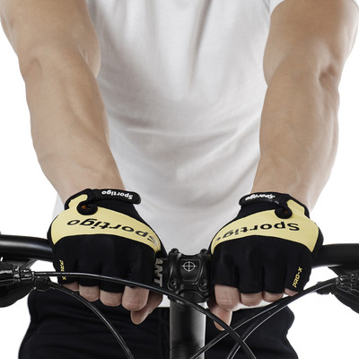 

Sportigo PRO-X CYCLING Gloves Black/Neon Yellow Cycling Gloves (, Black