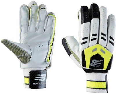 New Balance DC-480 (RH) Batting Gloves (Men, White, Black)