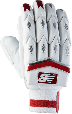 

New Balance TC-1260 (RH) Batting Gloves (Men, Silver, Red)