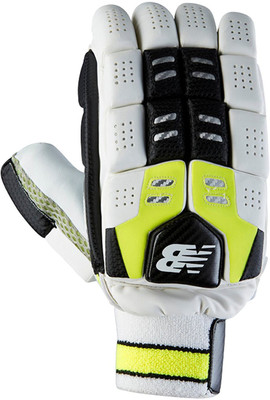 

New Balance DC-880 (RH) Batting Gloves (Men, White, Black)