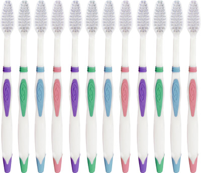 

aquawhite Sensitive Bristles, Health & Personal Care Ultra Soft Toothbrush(Pack of 12)