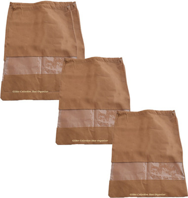 

Glitter Collection Shoe Pouch(Brown), Browm