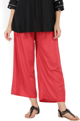 W Relaxed Women Red Trousers