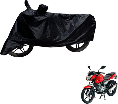 MOCKHE Two Wheeler Cover for Bajaj(Pulsar 135 LS DTS-i, Black)