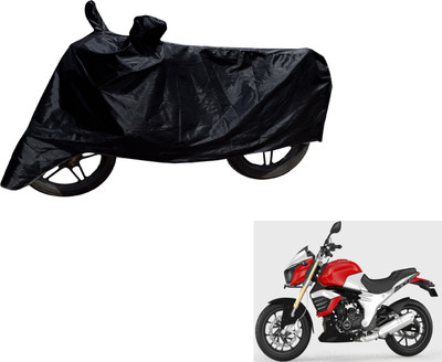 MOCKHE Two Wheeler Cover for Mahindra(Mojo, Black)
