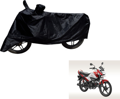 MOCKHE Two Wheeler Cover for Hero(Splendor I Smart, Black)
