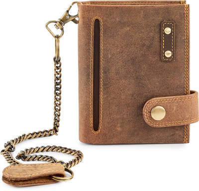 

Calfnero Men Brown Genuine Leather Wallet(6 Card Slots), Hunter
