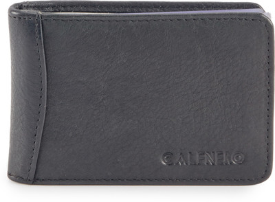 

Calfnero Men Black Genuine Leather Card Holder(16 Card Slots)