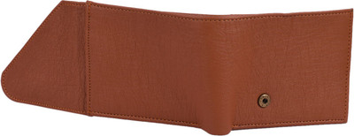 

pocket bazar Men Casual Brown Artificial Leather Money Clip(5 Card Slots), Tan