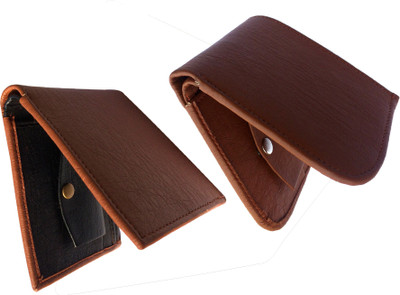 

FRIENDS & COMPANY Men Tan Genuine Leather Wallet(8 Card Slots)