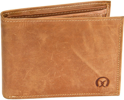 

Ox Men Tan Genuine Leather Wallet(7 Card Slots)