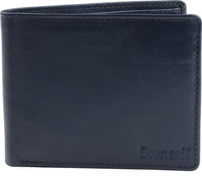 

Dumeril Men Blue Genuine Leather Wallet(6 Card Slots)