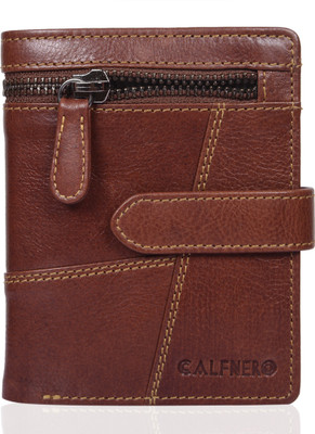 Calfnero Men Casual, Evening/Party Brown Genuine Leather Wallet(6 Card Slots)