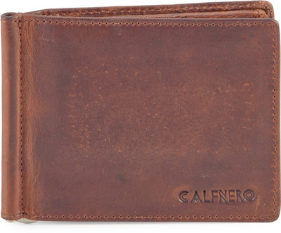 

Calfnero Men Brown Genuine Leather Card Holder(8 Card Slots)
