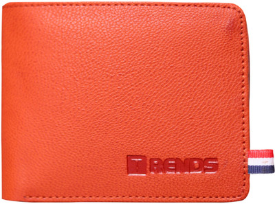 

Trends Men Orange Genuine Leather Wallet(3 Card Slots)