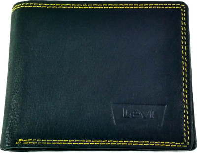 

Levi Men Black Genuine Leather Wallet(4 Card Slots)
