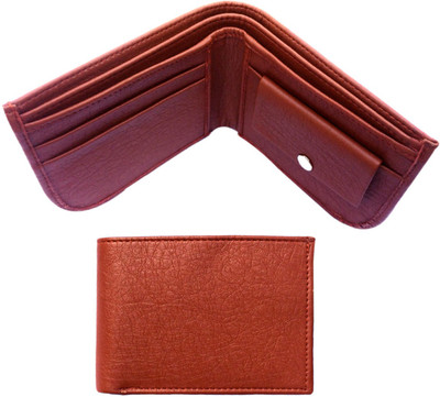 

FRIENDS & COMPANY Men Tan Genuine Leather Wallet(8 Card Slots)
