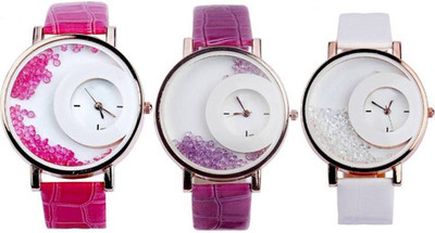 

MVS MVSF1256 Designer Multicolour Half Moon Analog Watch - For Men & Women