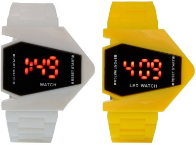 Nubela New Rocket LED White And Yellow Color Combo Of 2 Watch  - For Boys & Girls   Watches  (NUBELA)