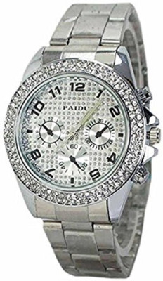

Talgo New Arrival Festive Season Special TGPAIDUDMDSD Paidu Silver Diamond Big Studded Full Round Dial Silver Chain Stylish And Trending watch TGPAIDUDMDSD Watch - For Girls