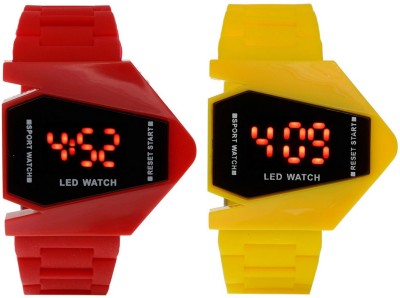 Nubela New Rocket LED Red And Yellow Color Combo Of 2 Watch  - For Boys & Girls   Watches  (NUBELA)