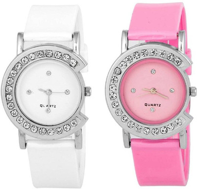 MVS MVSF1282 Stylish Dial Multicolour Combo Designer Latest Analog Watch - For Women