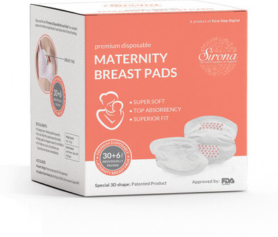 

SIRONA Premium Disposable Maternity Nursing Breast Pads - 30 + 6 Pads(36 Pieces)