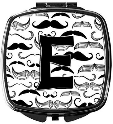 

Caroline's Treasures CJ2009-ESCM Letter E Moustache Initial Compact Mirror