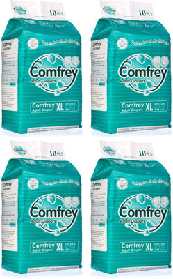 

Comfrey FOR WAIST SIZE 50"-65" INCHES Adult Diapers - XL(40 Pieces)
