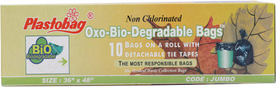 

Plastobag Oxo - Biodegradable Jumbo Garbage Bag(Pack of 10)