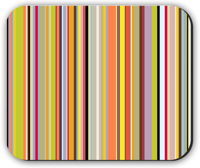 

Fantaboy Multi Strip Pattern Printed Mousepad(Multicolor)