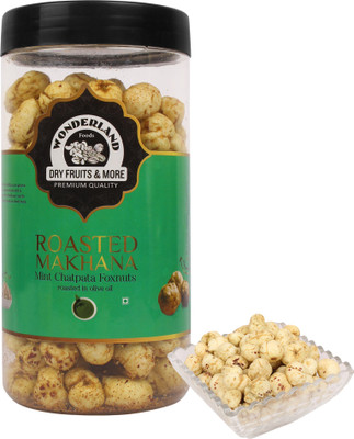 

Wonderland Makhana Roasted Mint Chatpata Foxnuts Assorted Nuts(100 g, Mason Jar)