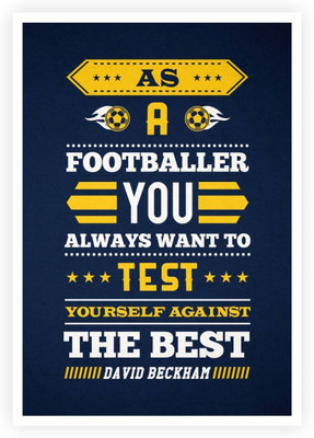 

Aabhaas David Beckham Wall Poster Fine Art Print(12 inch X 18 inch, Rolled)