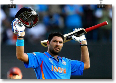 

Aabhaas Yuvraj SIngh Wall Poster Fine Art Print(12 inch X 18 inch, Rolled)