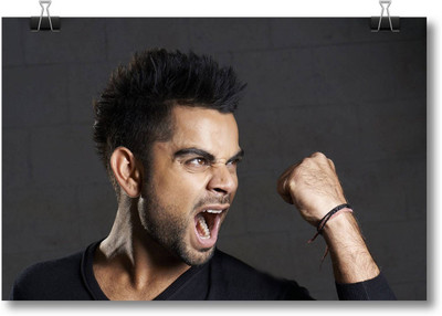 

Aabhaas Virat Kohli Wall Poster Fine Art Print(12 inch X 18 inch, Rolled)