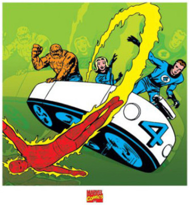 

Akhuratha Fantastic Four Fine Quality Wall Poster Paper Print(12 inch X 18 inch, Rolled)