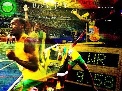 

Usain Bolt Fine Quality Sports Wall Poster Fine Art Print(12 inch X 18 inch, Rolled)