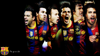 

FC Barcelona Fine Quality Sports Wall Poster Fine Art Print(12 inch X 18 inch, Rolled)