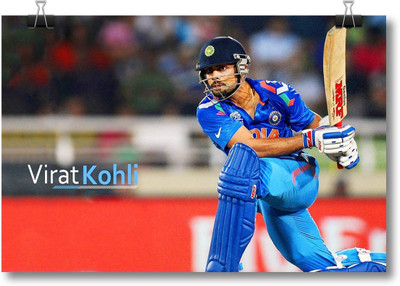 

Aabhaas Virat Kohli Wall Poster Fine Art Print(12 inch X 18 inch, Rolled)