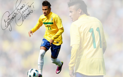 

Neymar Fine Quality Sports Wall Poster Fine Art Print(12 inch X 18 inch, Rolled)