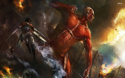

Akhuratha Attack On Titan Fine Quality Wall Poster Paper Print(12 inch X 18 inch, Rolled)