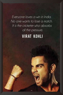

Aabhaas Virat Kohli Wall Poster Fine Art Print(12 inch X 18 inch, Rolled)