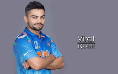 Aabhaas Virat Kohli Wall Poster Fine Art Print(12 inch X 18 inch, Rolled)