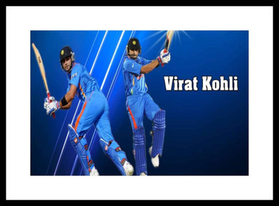 

Aabhaas Virat Kohli Wall Poster Fine Art Print(12 inch X 18 inch, Rolled)