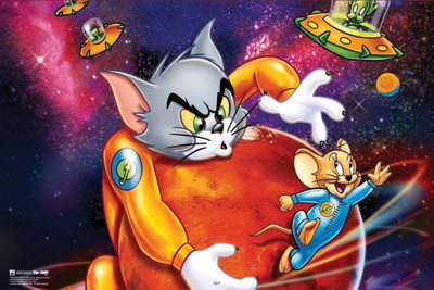 

Akhuratha Tom and Jerry Fine Quality Wall Poster Paper Print(12 inch X 18 inch, Rolled)