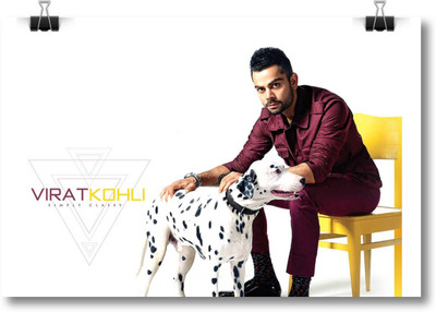 

Aabhaas Virat Kohli Wall Poster Fine Art Print(12 inch X 18 inch, Rolled)