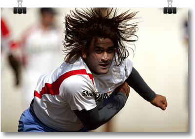 

Aabhaas M S Dhoni Wall Poster Fine Art Print(12 inch X 18 inch, Rolled)
