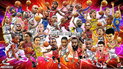 

NBA Fine Quality Sports Wall Poster Fine Art Print(12 inch X 18 inch, Rolled)