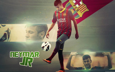 

Neymar Fine Quality Sports Wall Poster Fine Art Print(12 inch X 18 inch, Rolled)